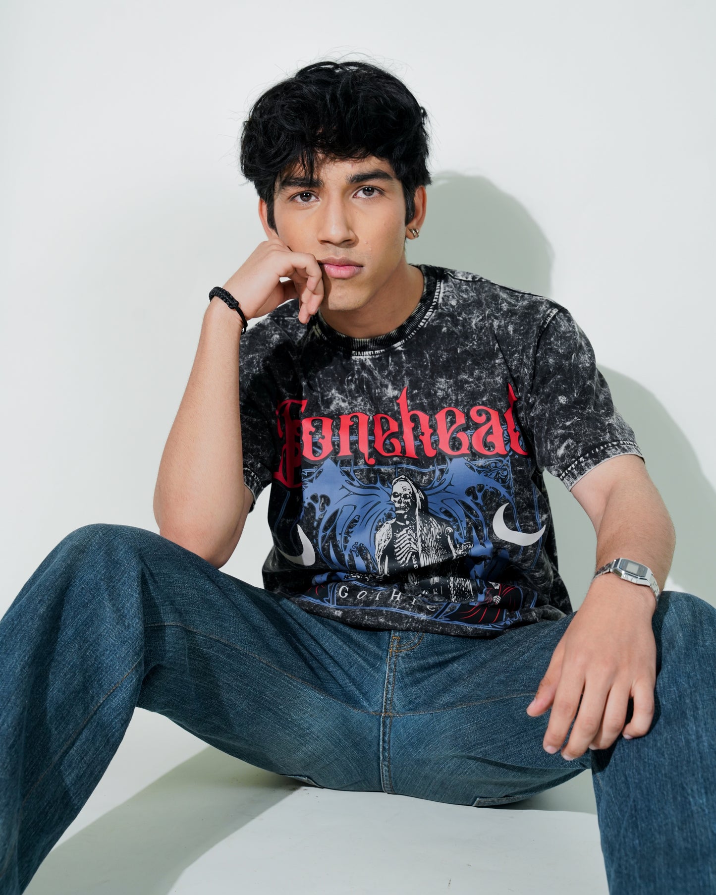 Bonehead Acid-Washed Tee